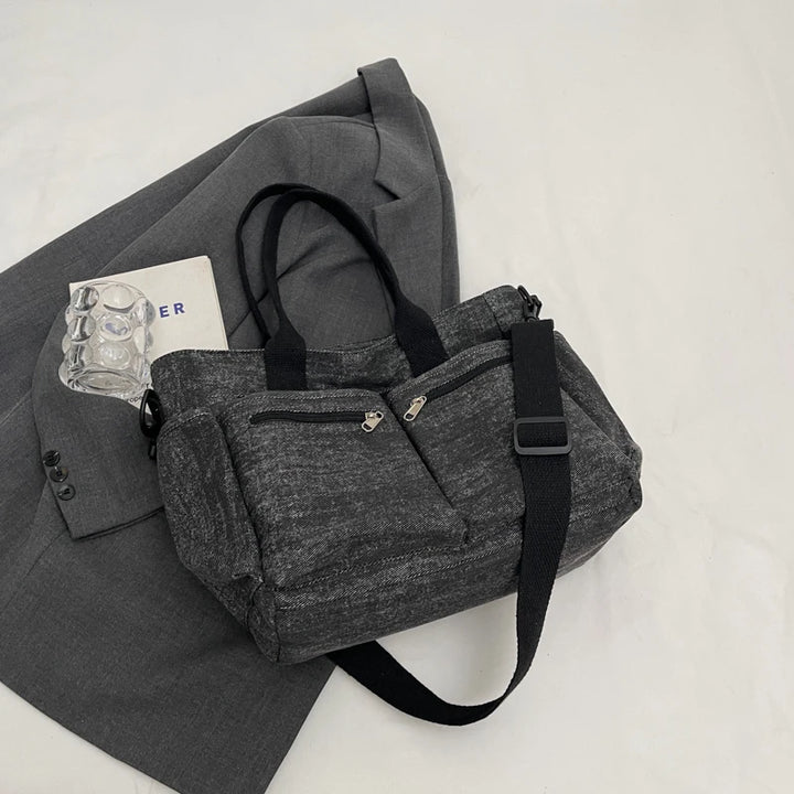 R Castelli Denim Tote Bag