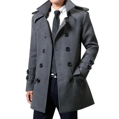 Talbot | Double-breasted Mid-length Trench Coat