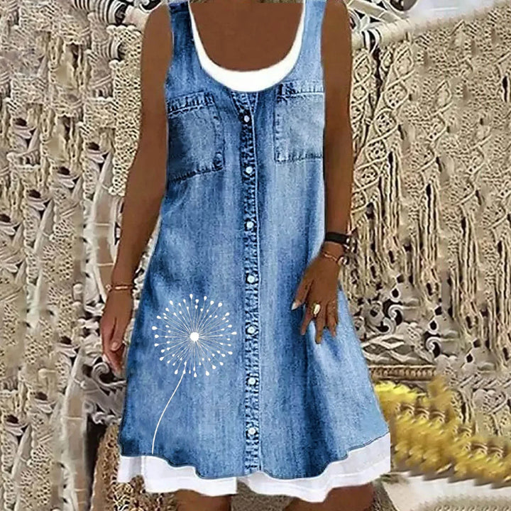 Jeanina™ | Chic and Comfortable Denim Dress