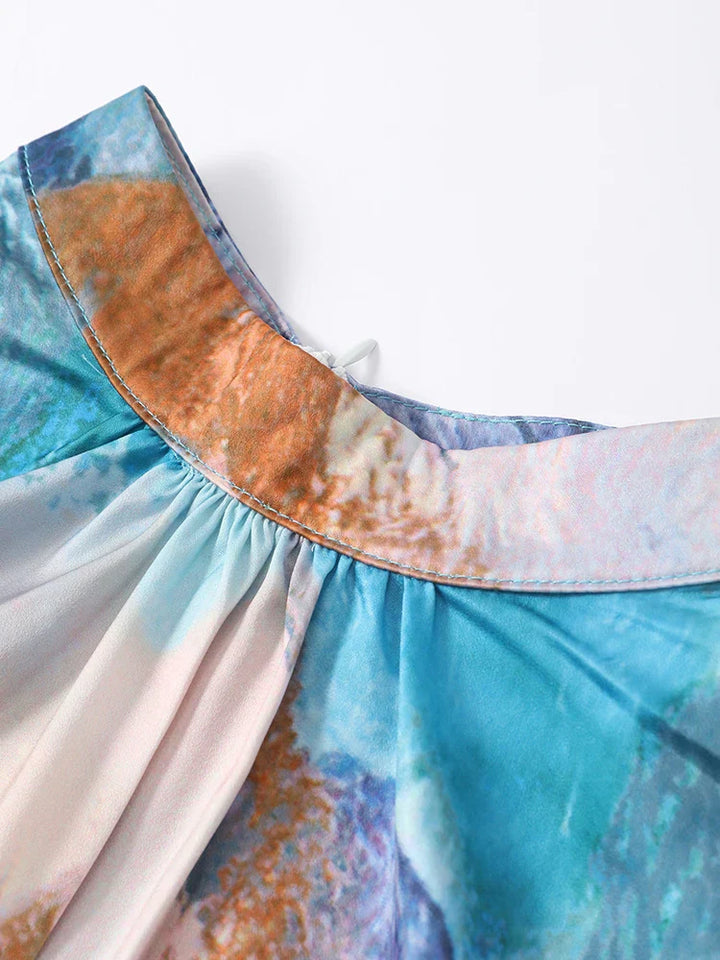 Layla Elegant Pleated Dress