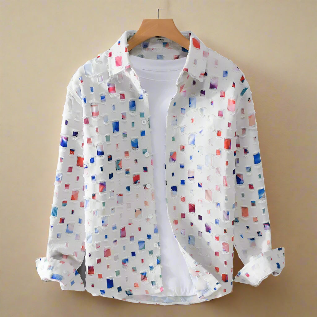 Fernando - Stylish Mosaic Print Shirt