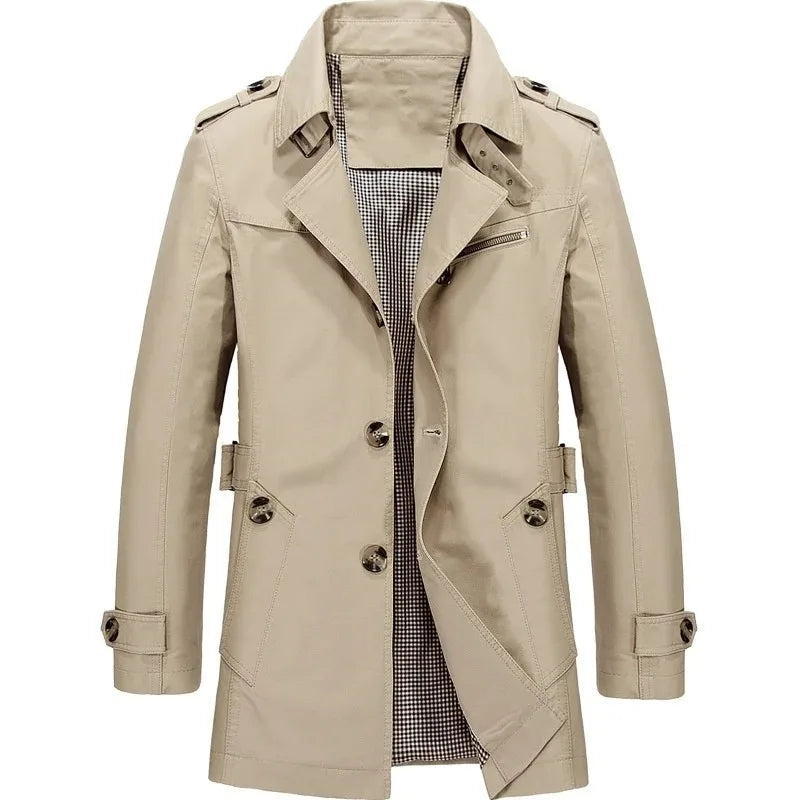 LEDUNTINO Long Section Trench Coat