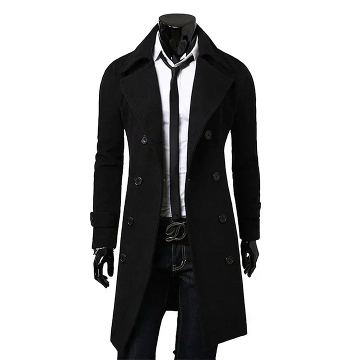Spencer | Double Breasted Slim Fit Trenchcoat