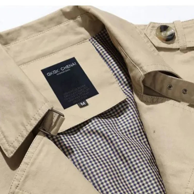 LEDUNTINO Long Section Trench Coat