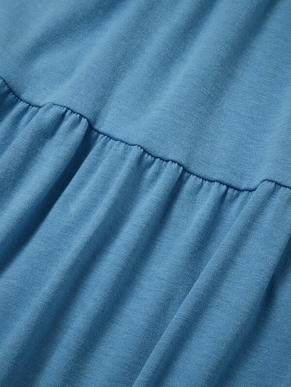 Ula | Sleeveless Beach Midi Dress with Panels