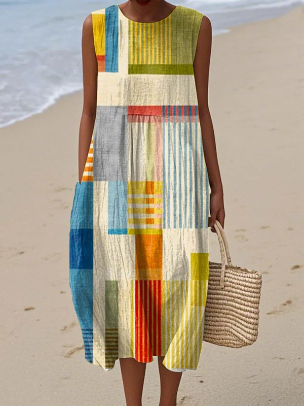 Elara - Classic Midi Dress for Everyday Wear