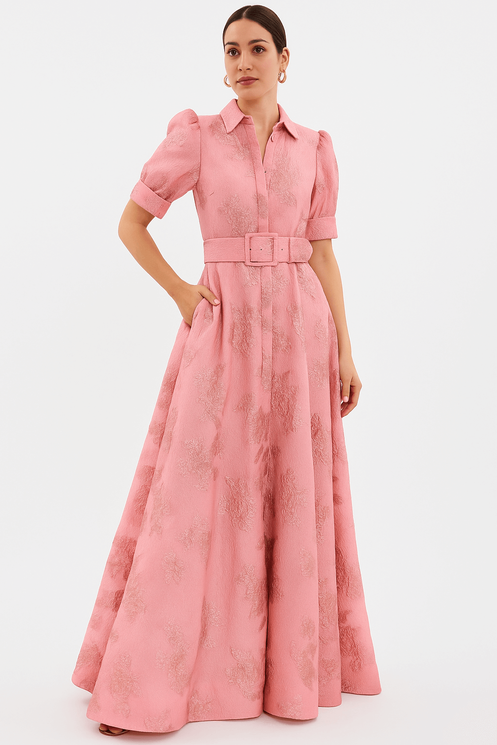 Vivian - Short Puff Sleeves Dress