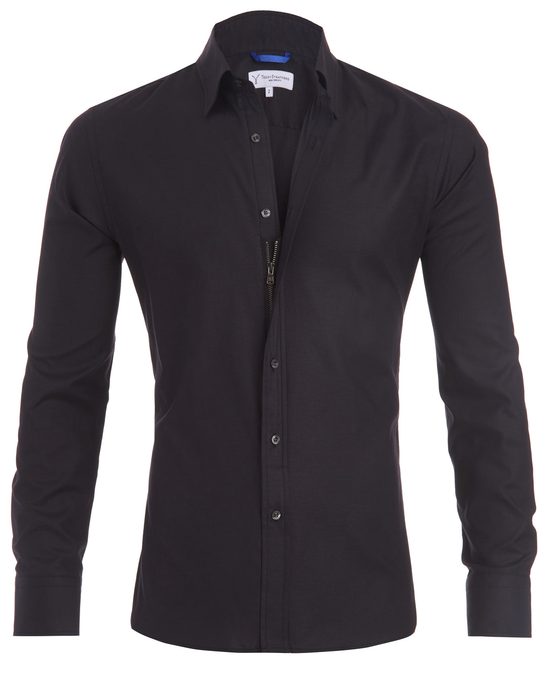 Desmond | Men's Fitted Zip-Up Shirt
