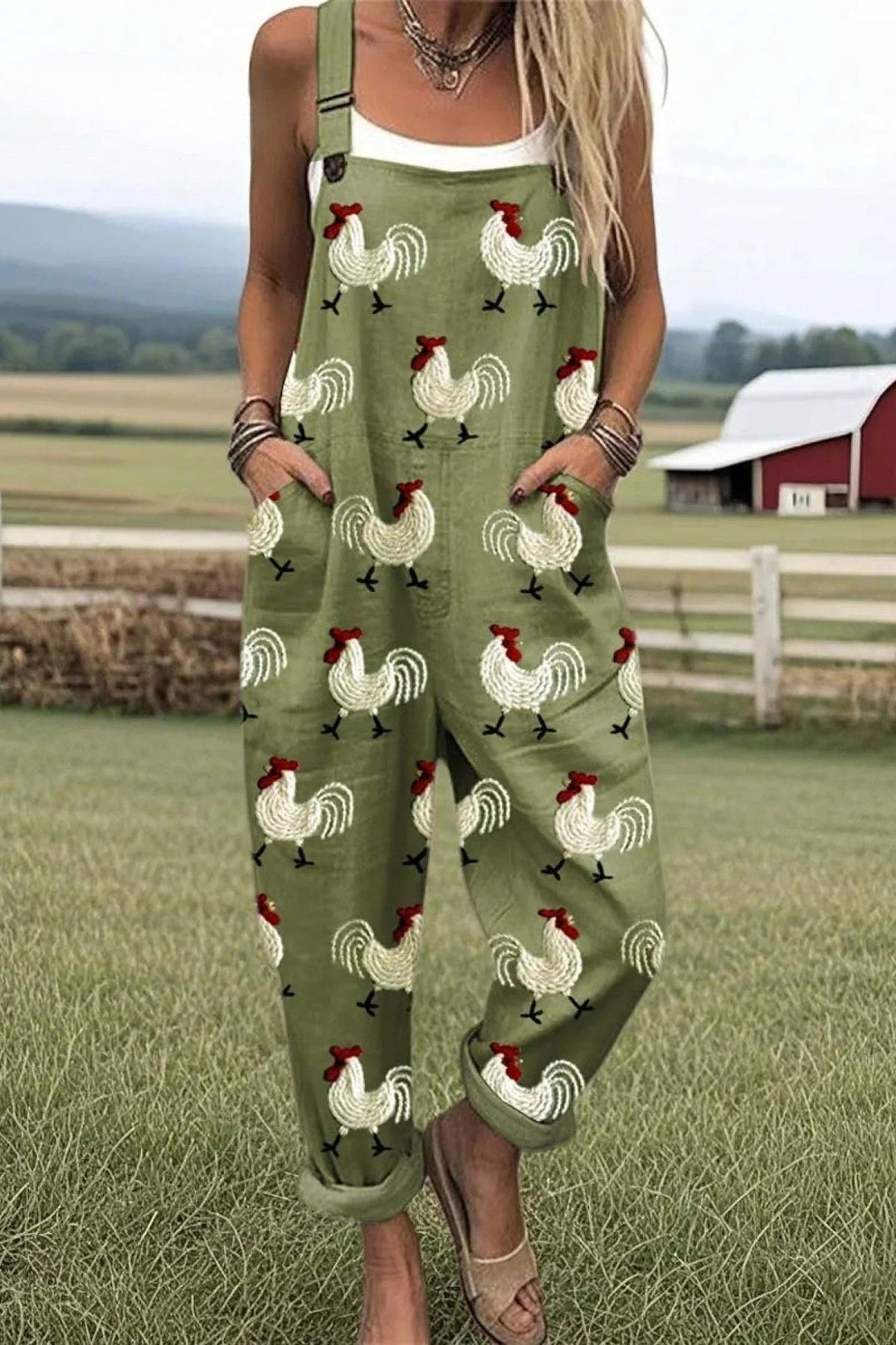 Relaxed Cluck & Chill Jumpsuit