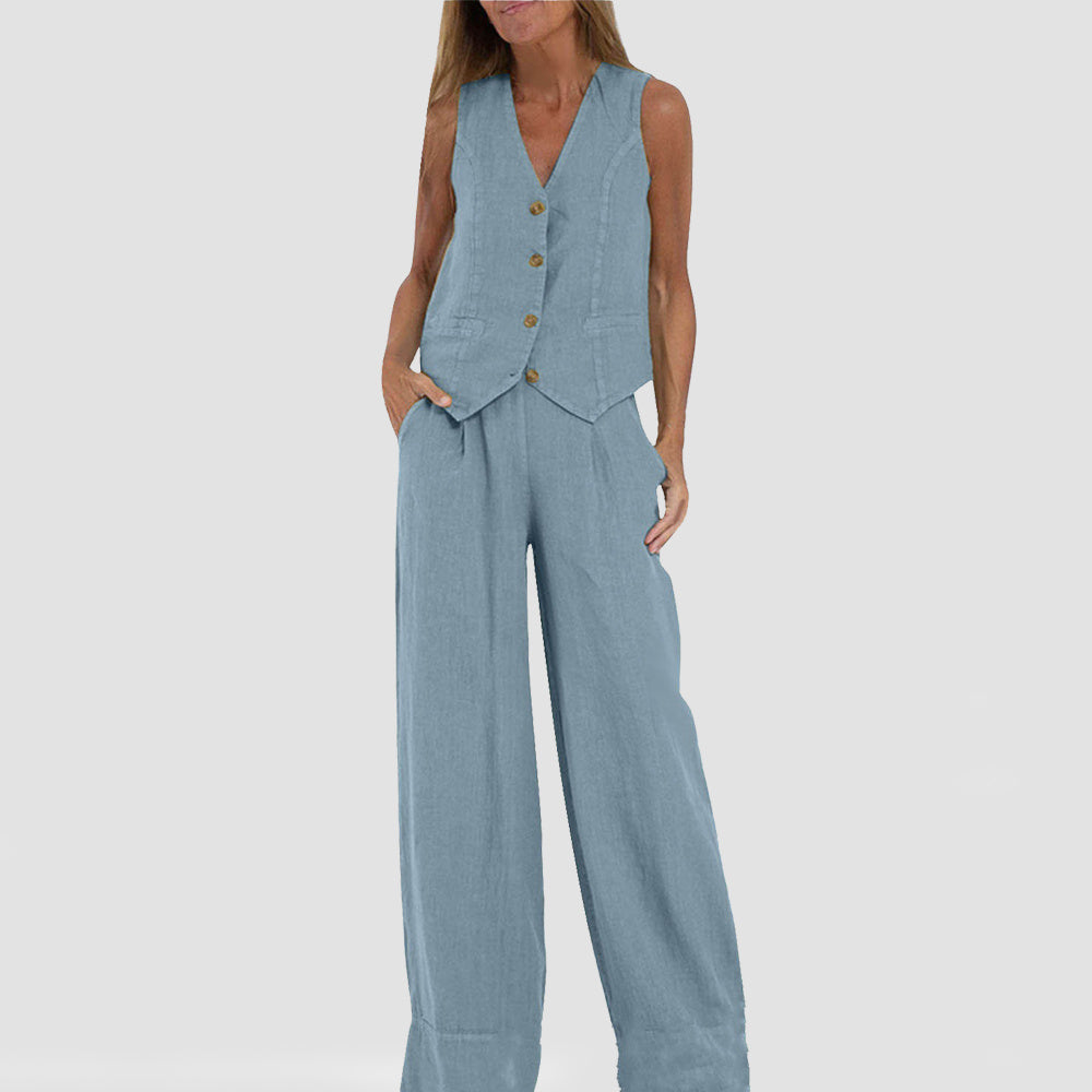 Celine Vest & Pants Set