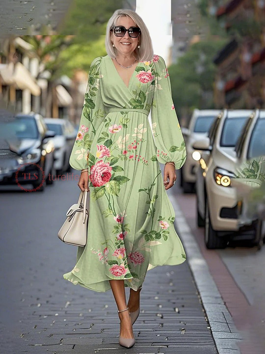 Meloni | Floral 3D Print Maxi Dress