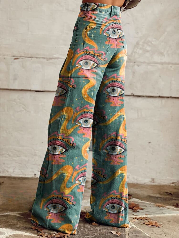 CAMILLA | Baggy Pants with Eye Design