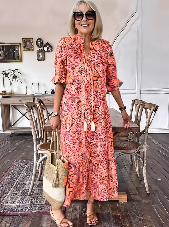 Farah | Vintage Print Tunic Dress