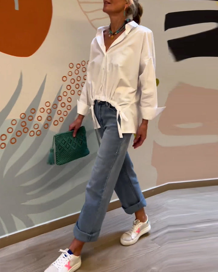 Germaine Hanging Plain Blazer Top