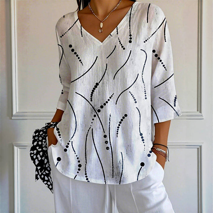 Aeris | Vintage Relaxed Print Blouse