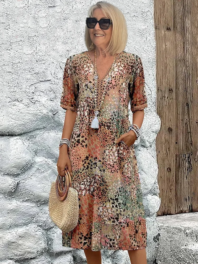 Medea™ Boho Midi Dress