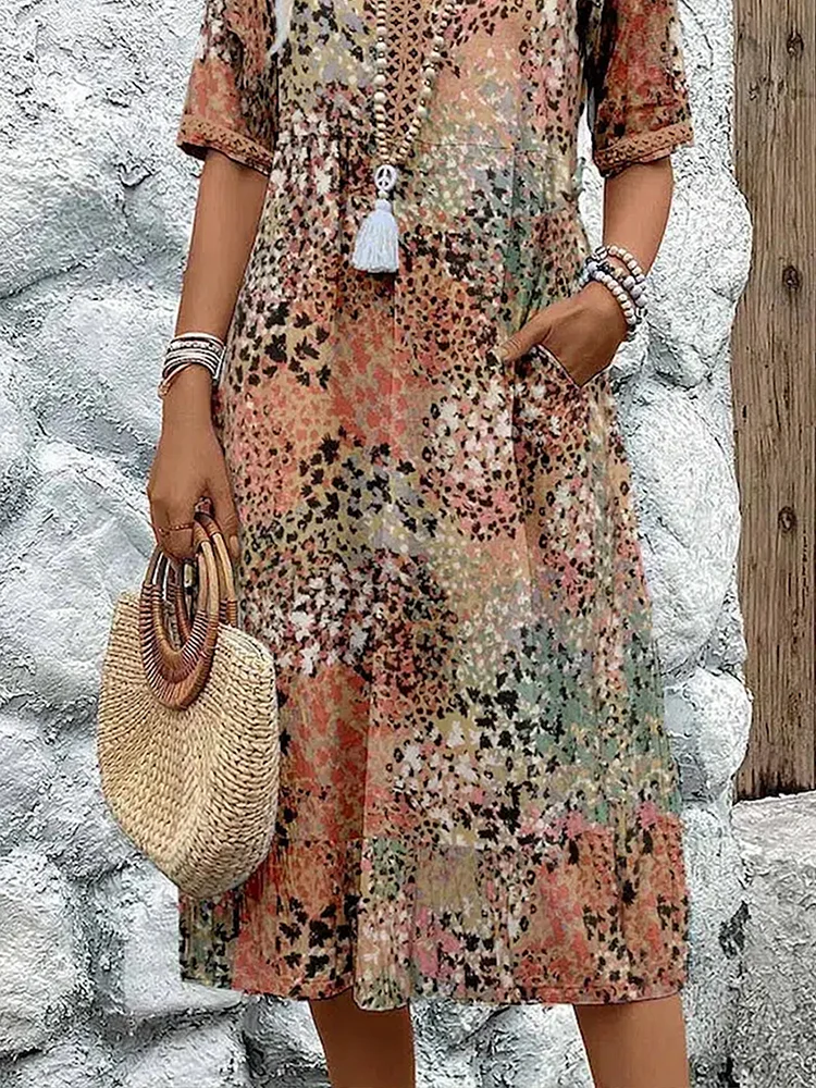 Medea™ Boho Midi Dress