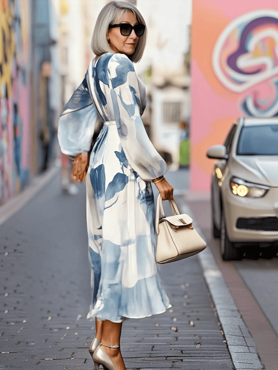 Meloni | Floral 3D Print Maxi Dress