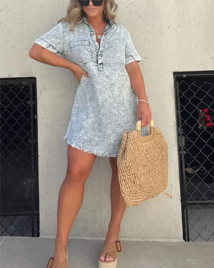Adanni - Denim Shirt Dress Style
