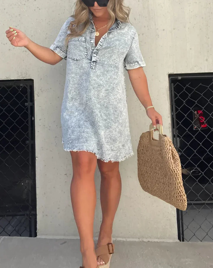 Adanni - Denim Shirt Dress Style