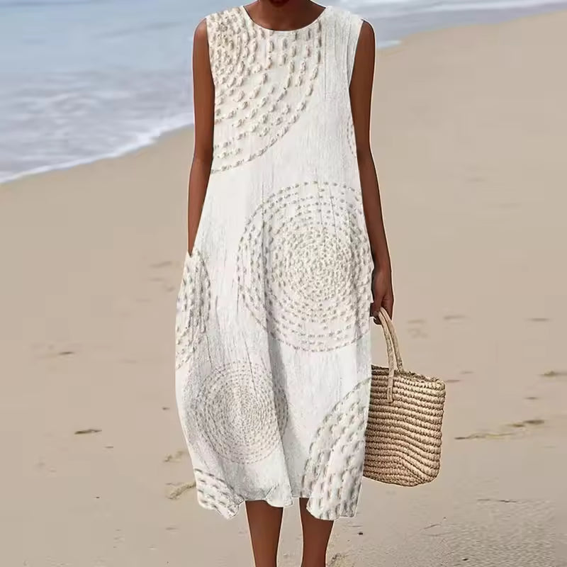 MARTA - LONG PLEATED DRESS