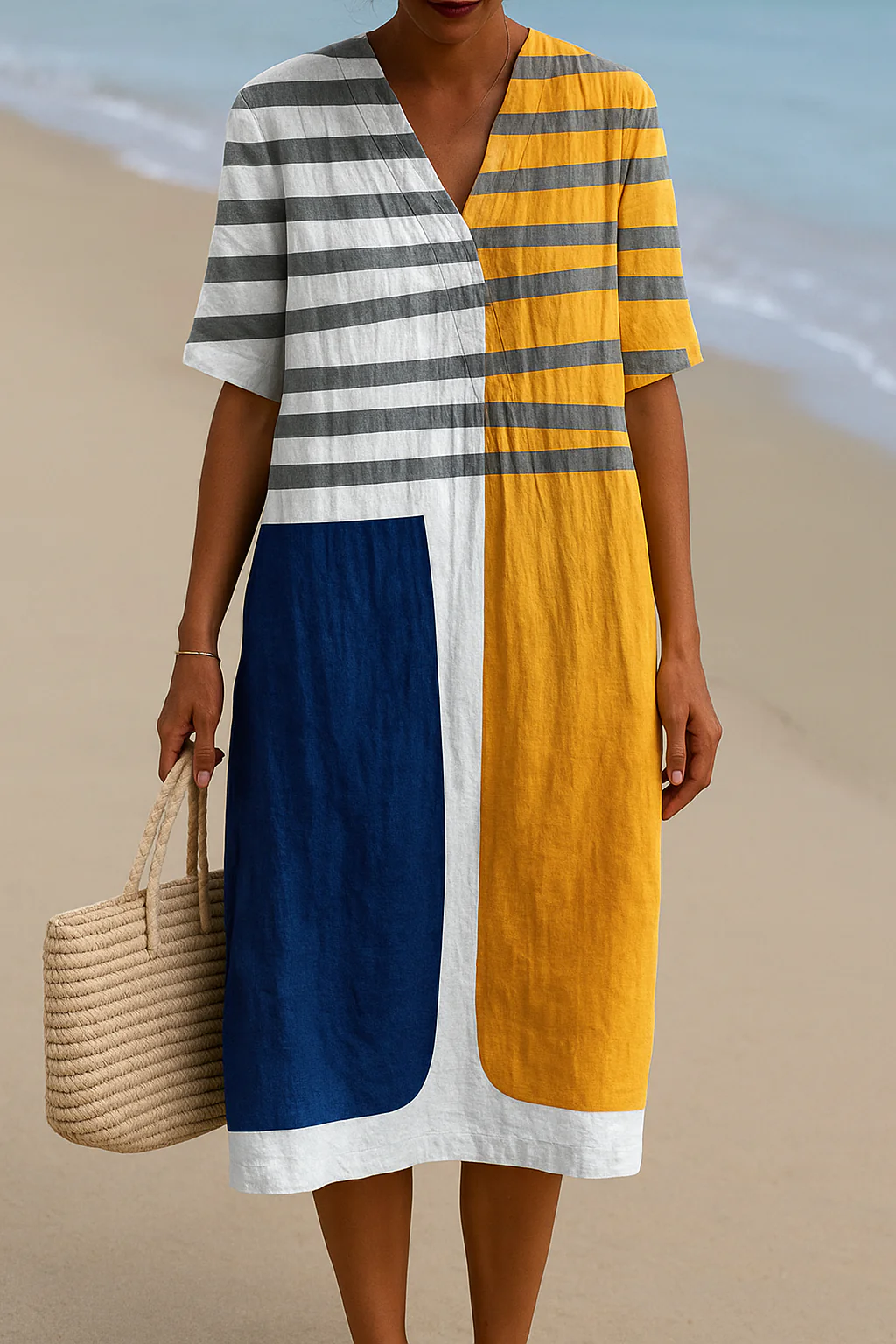 NANA - MIDI PRINTED DRESS