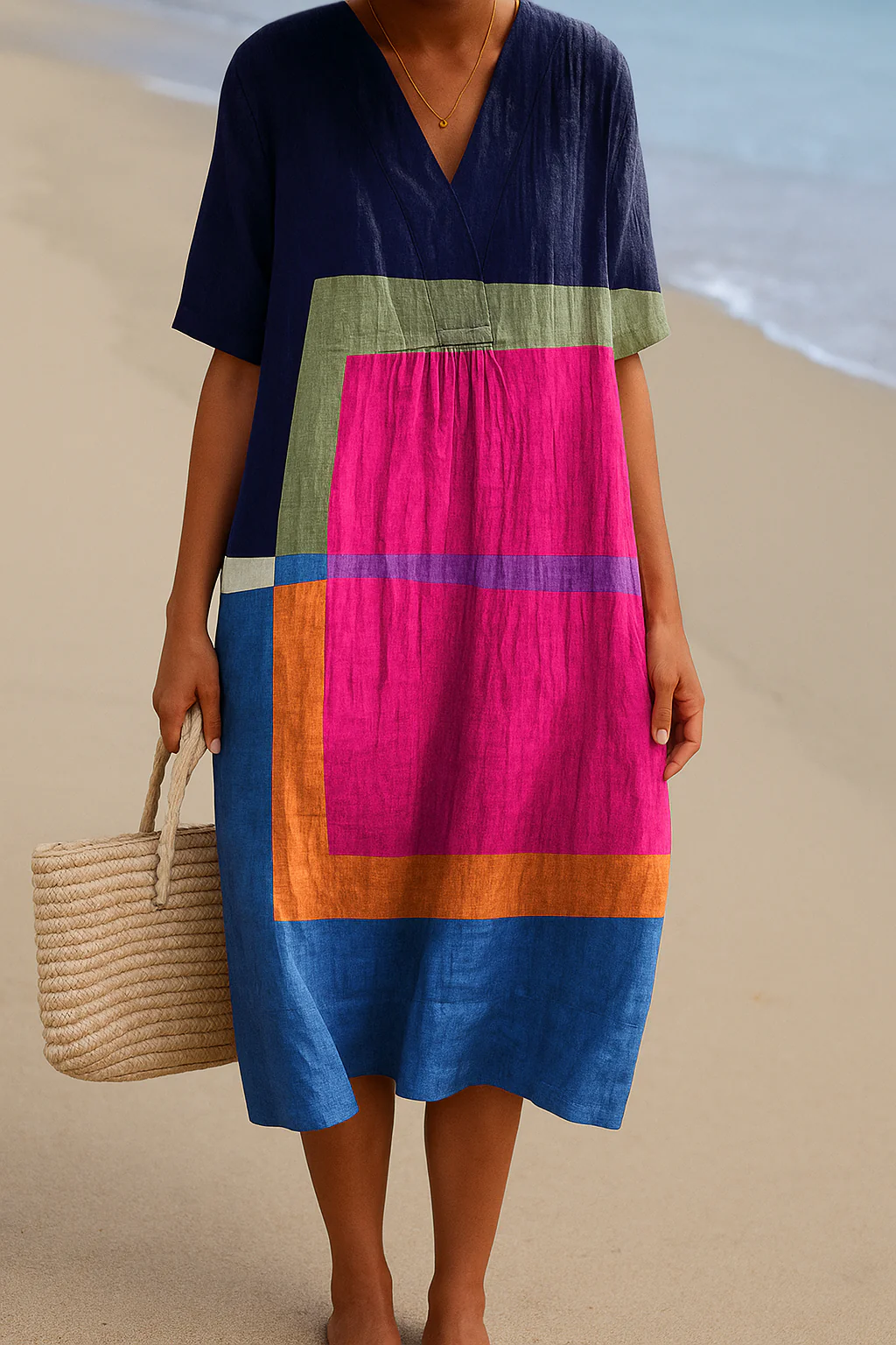 ADRIANA - MIDI PRINTED DRESS