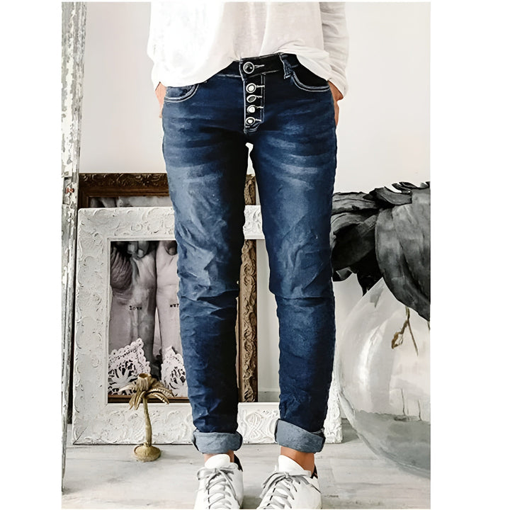 Sarah™ | Denim Trousers – Comfort & Style in Perfect Harmony