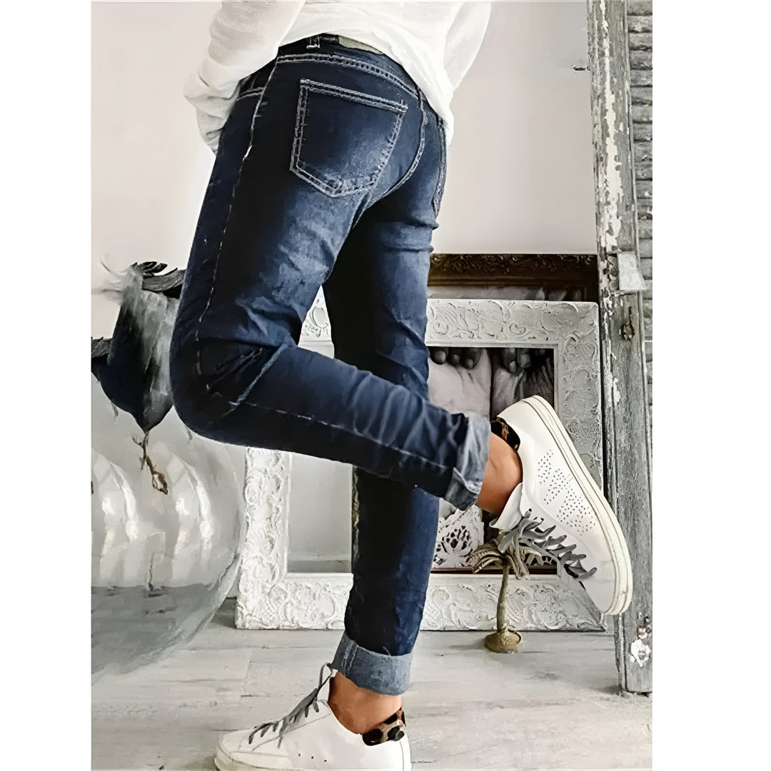Sarah™ | Denim Trousers – Comfort & Style in Perfect Harmony