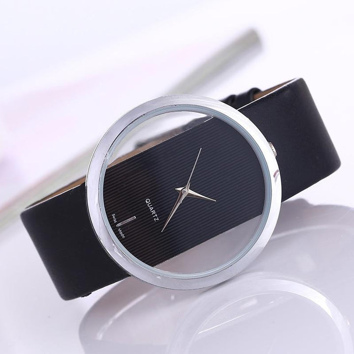 Chic Clear Dial Quartz Timepiece