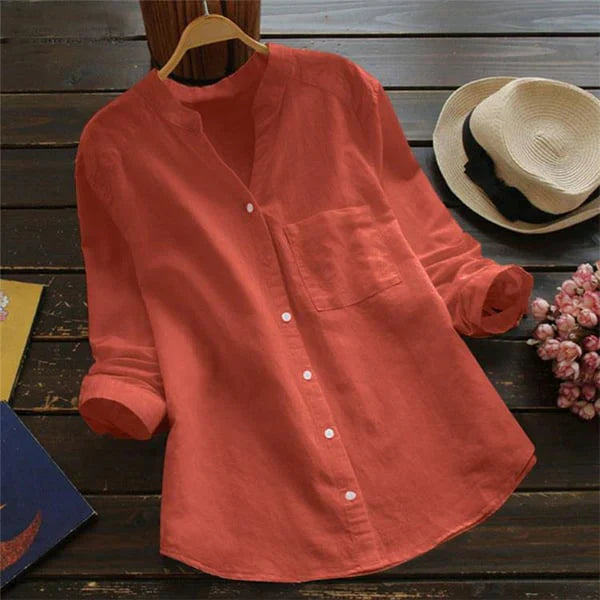 Gabriella - Relaxed Linen-Cotton Blend Shirt