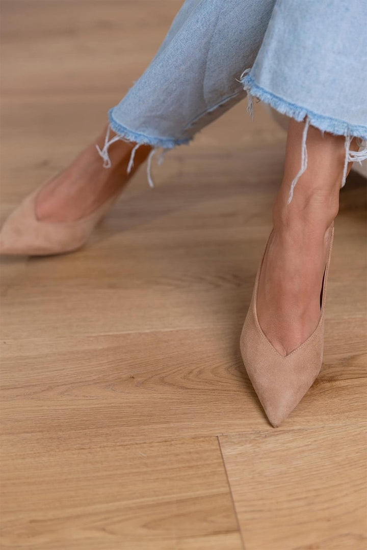 Marlena™ | Nude Slingback Heels