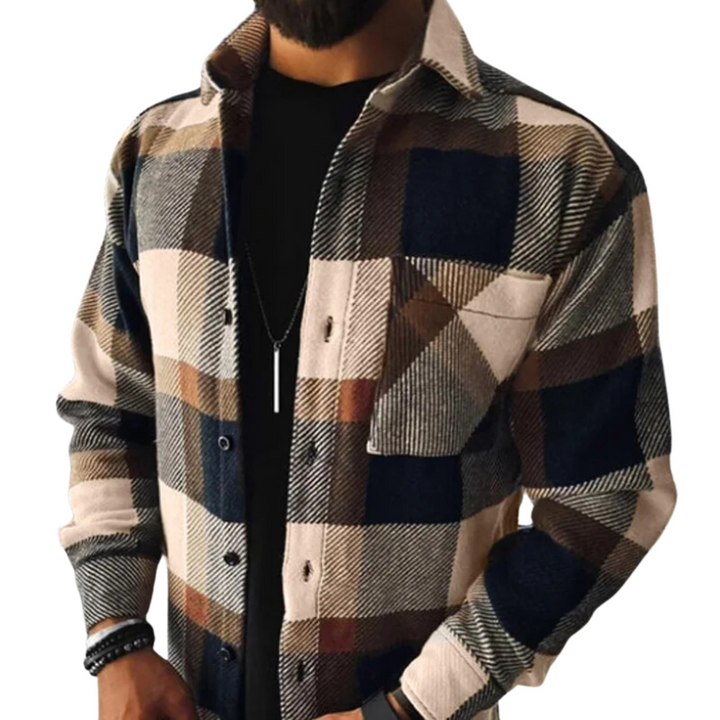 Helmsworth | Men's Checkered Winter Shirt
