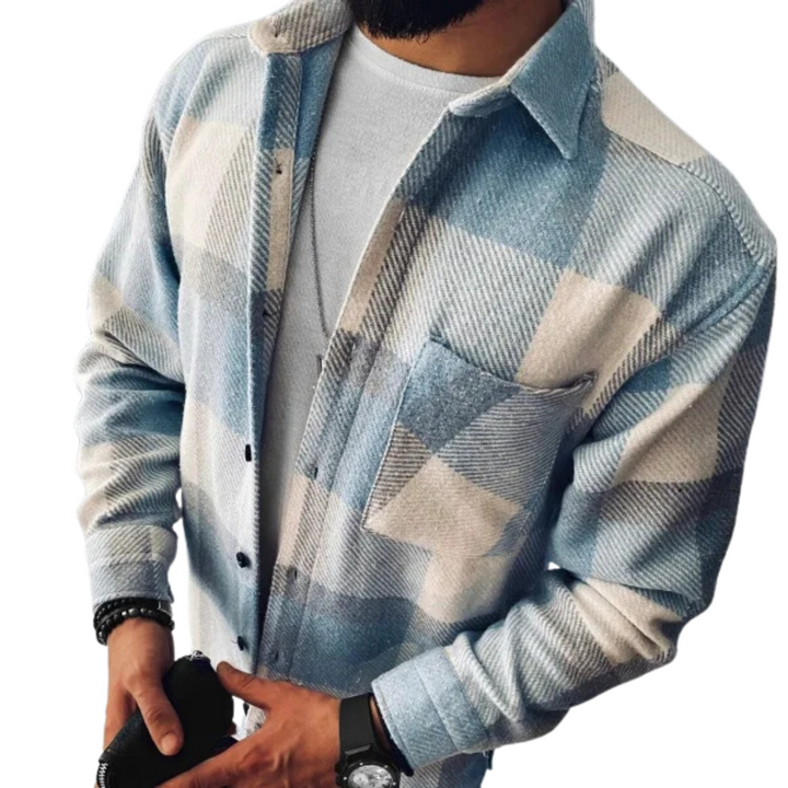 Helmsworth | Men's Checkered Winter Shirt