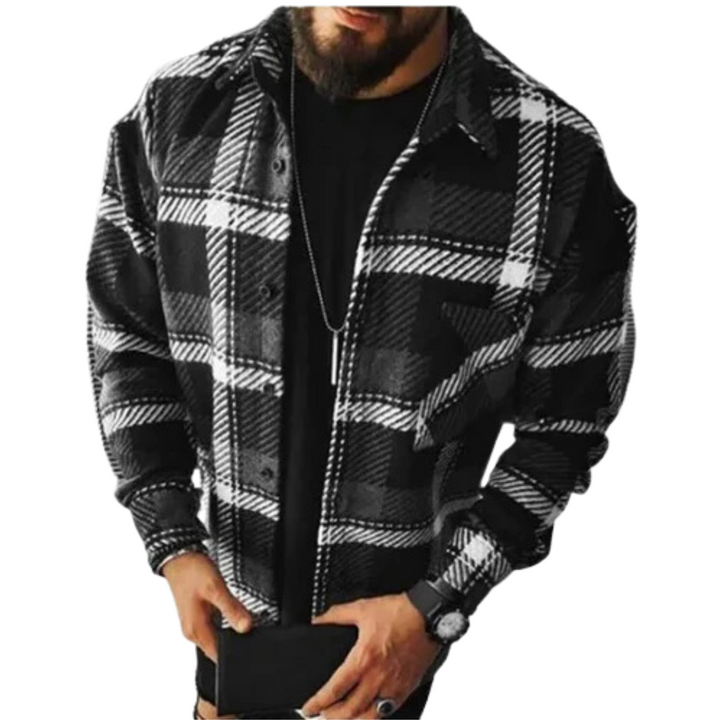 Helmsworth | Men's Checkered Winter Shirt