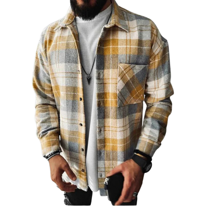 Helmsworth | Men's Checkered Winter Shirt