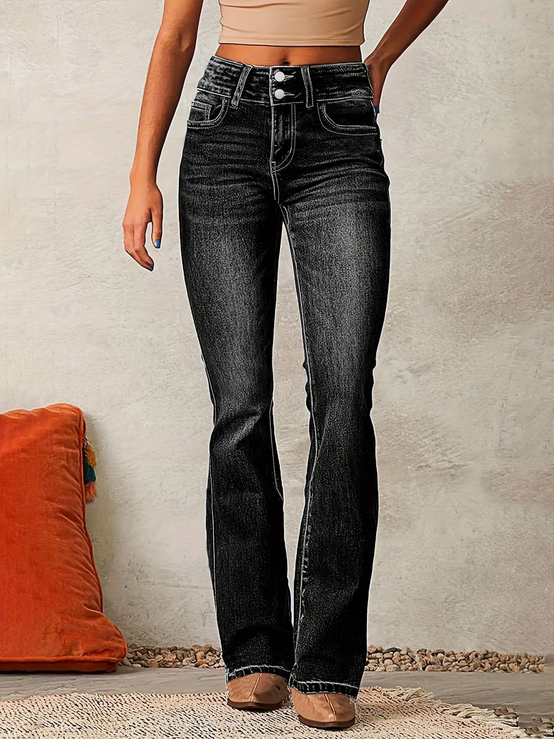 Lupa™ | High-Waisted Flared Jeans