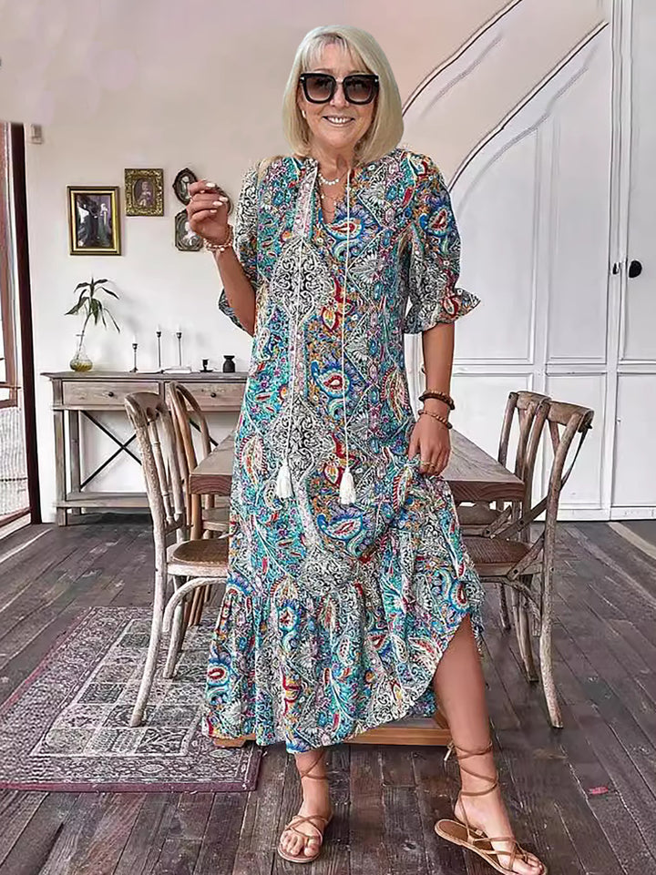 Farah | Vintage Print Tunic Dress