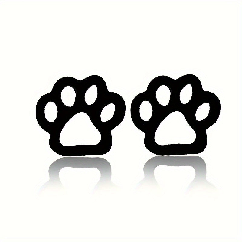 Paw Design Gold Look Earrings Gitte I Rosendal