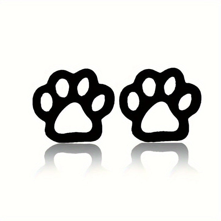 Paw Design Gold Look Earrings Gitte I Rosendal