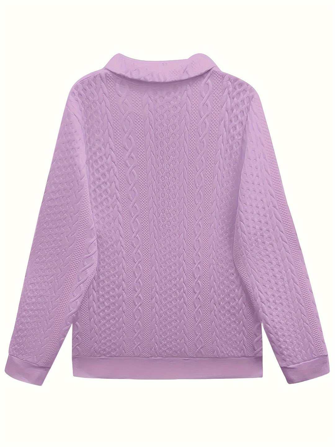 Miriam – Chic Long Sleeve Sweatshirt with Zipper Pockets