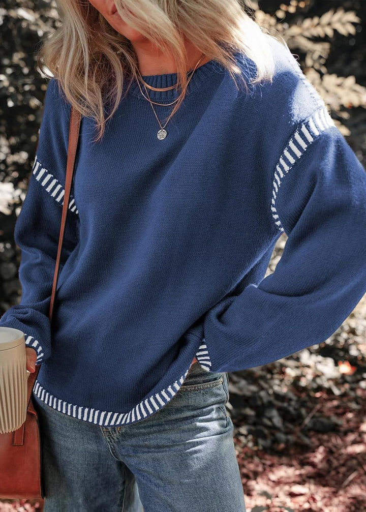Meola | Stylish Two-Tone Sweater