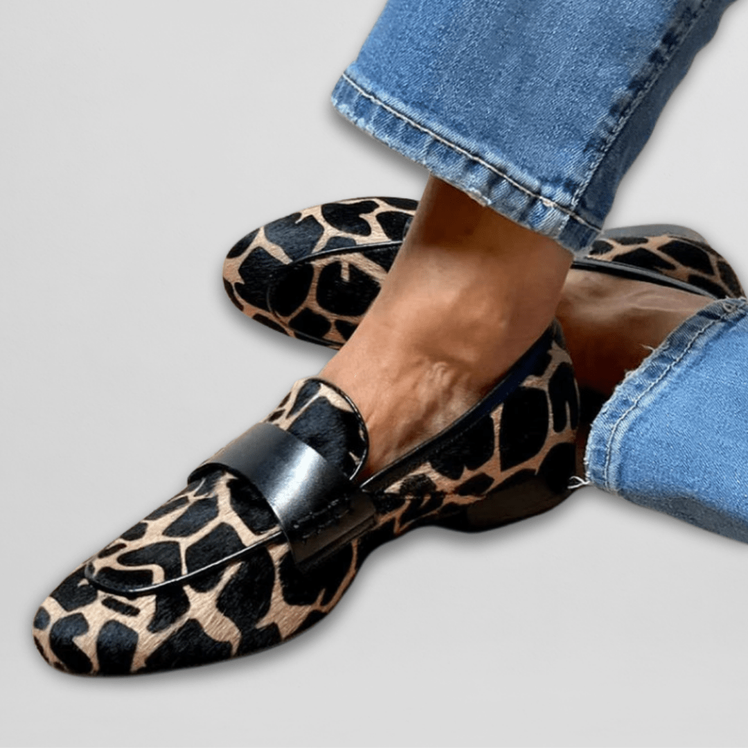 Noemi | Animal-Print Slip-On Loafers