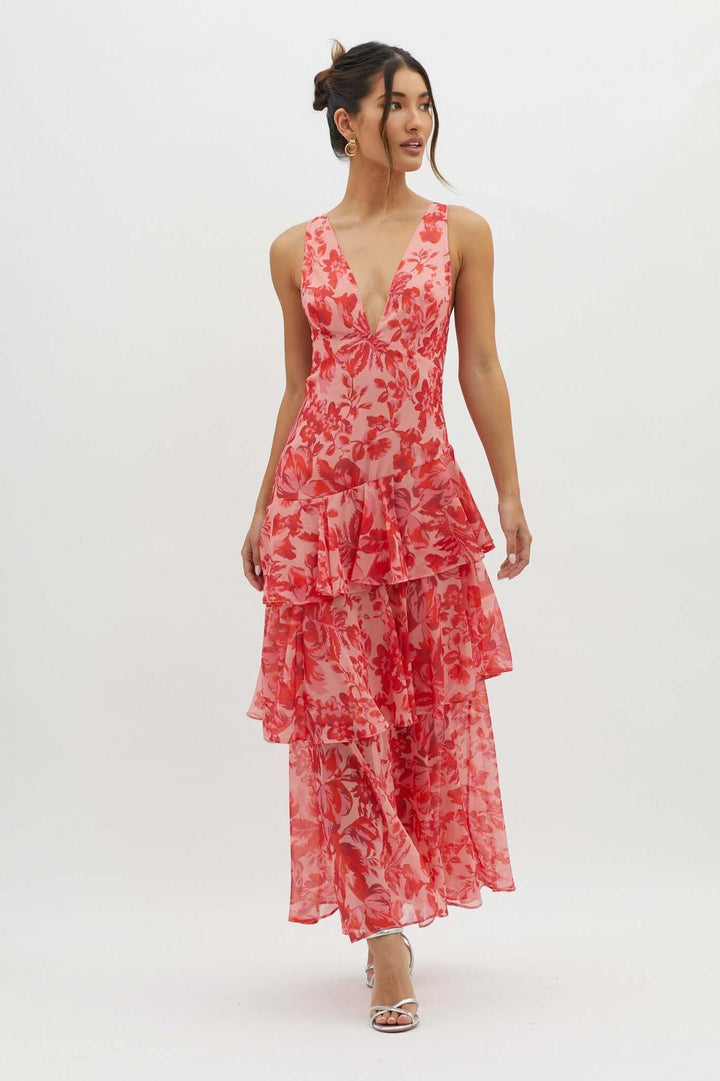 Marseille | Floral Print Maxi Dress