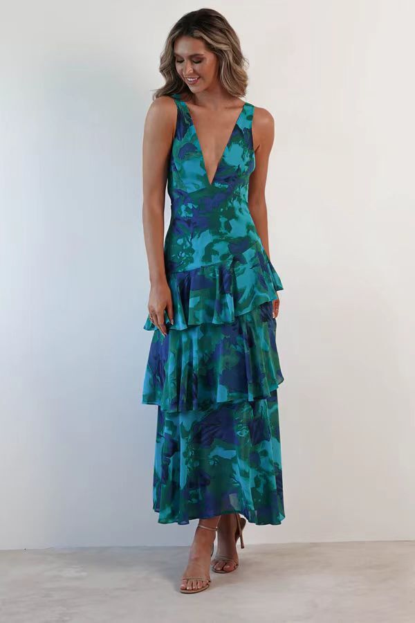 Marseille | Floral Print Maxi Dress