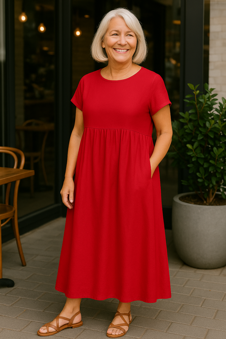 Ruby Pocket Dress - Effortless Comfort Redefined