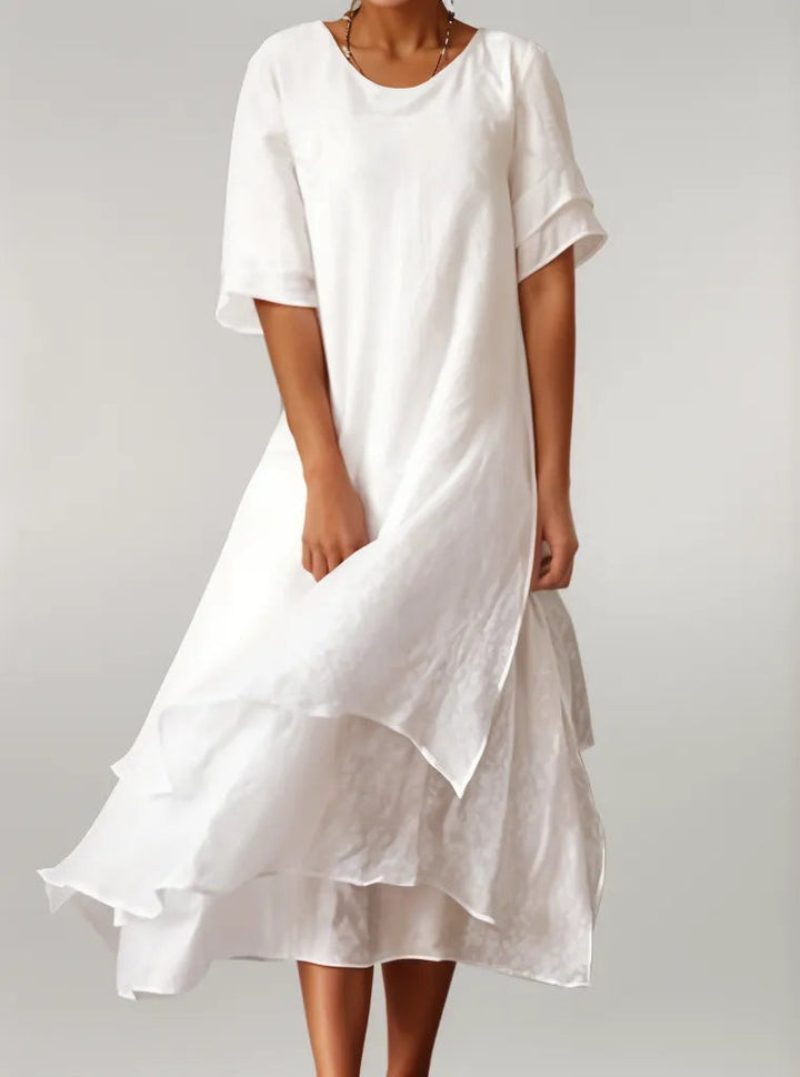 Isilde – Elegant Long Cotton Dress