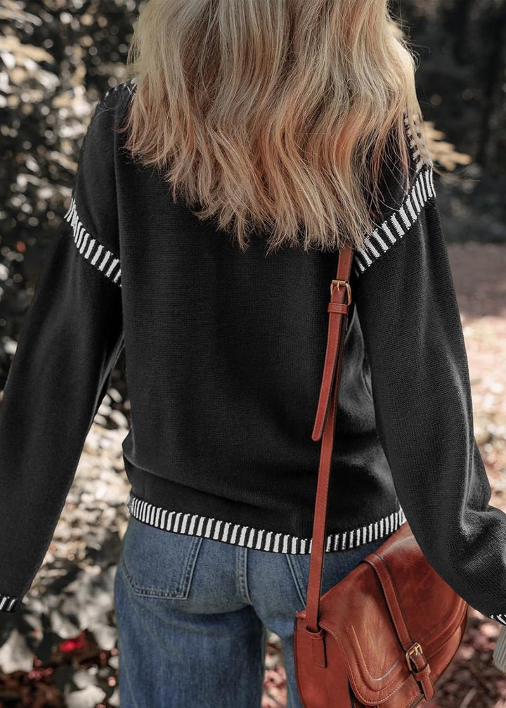 Meola | Stylish Two-Tone Sweater