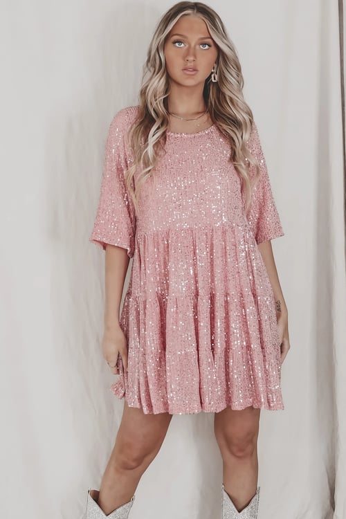 Barbra | Casual Sequin Dress for Summer Parties