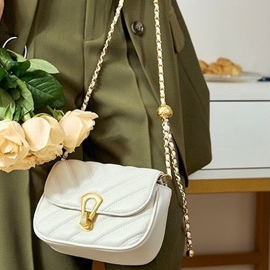 Yarrah | Genuine Leather Mini Chain Shoulder Bag